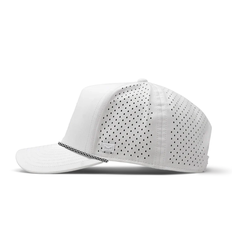 Odysea Rope Bulls Icon Hydro Performance Snapback Hat WHITE