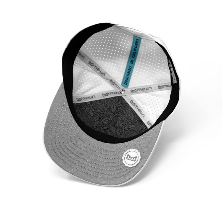 Odysea Rope Bulls Icon Hydro Performance Snapback Hat WHITE