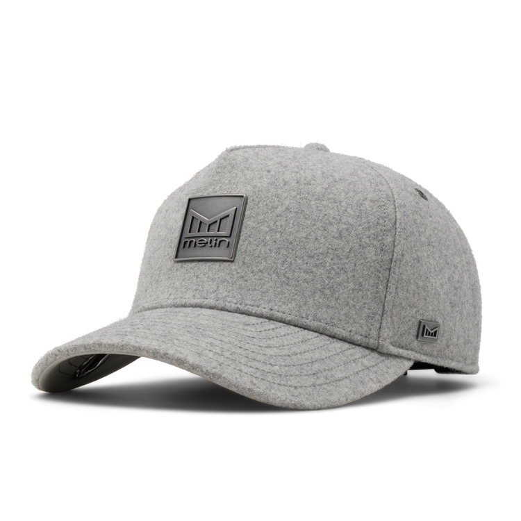 Odysea Blazer Thermal Melange Wool Strapback Hat Light Grey