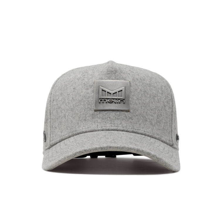 Odysea Blazer Thermal Melange Wool Strapback Hat Light Grey