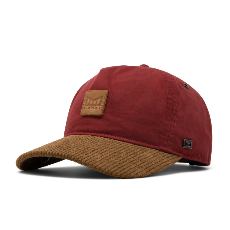 Odysea Waxed Cord Thermal Unstructured Wax'd Strapback Hat Racing Red