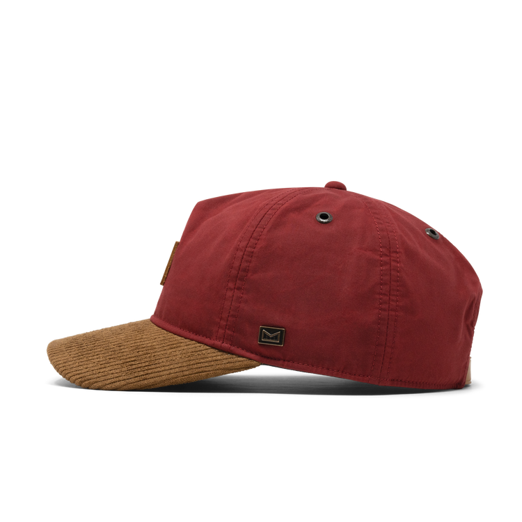 Odysea Waxed Cord Thermal Unstructured Wax'd Strapback Hat Racing Red