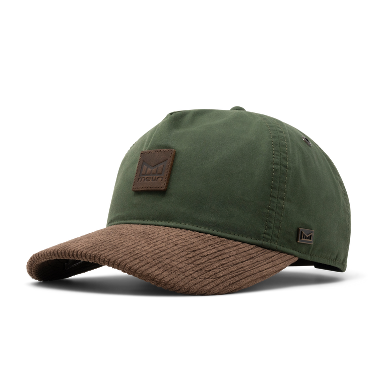 Odysea Waxed Cord Thermal Unstructured Wax'd Strapback Hat Went Green