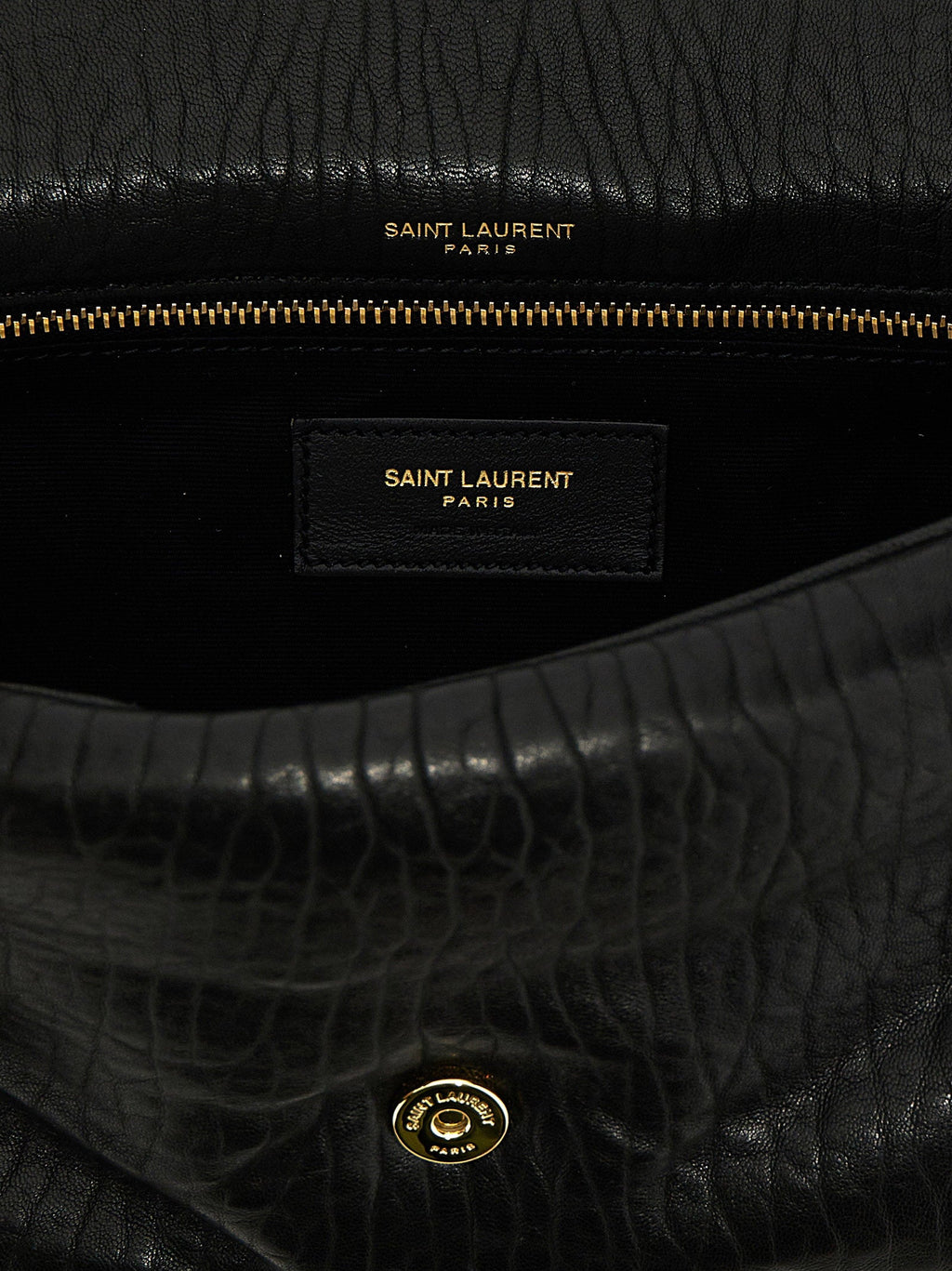 Saint Laurent Calypso Shoulder Bag — Black