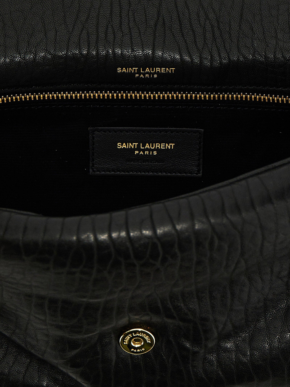 Saint Laurent Calypso Shoulder Bag — Black