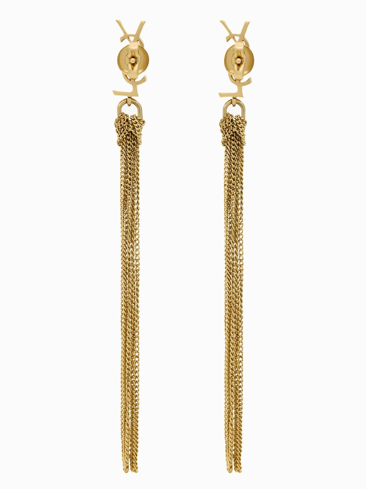 Saint Laurent Cassandre Earrings — Gold