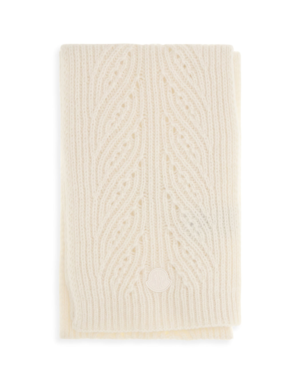 Moncler Tricot Alpaca and Cashmere-Blend Scarf — Beige