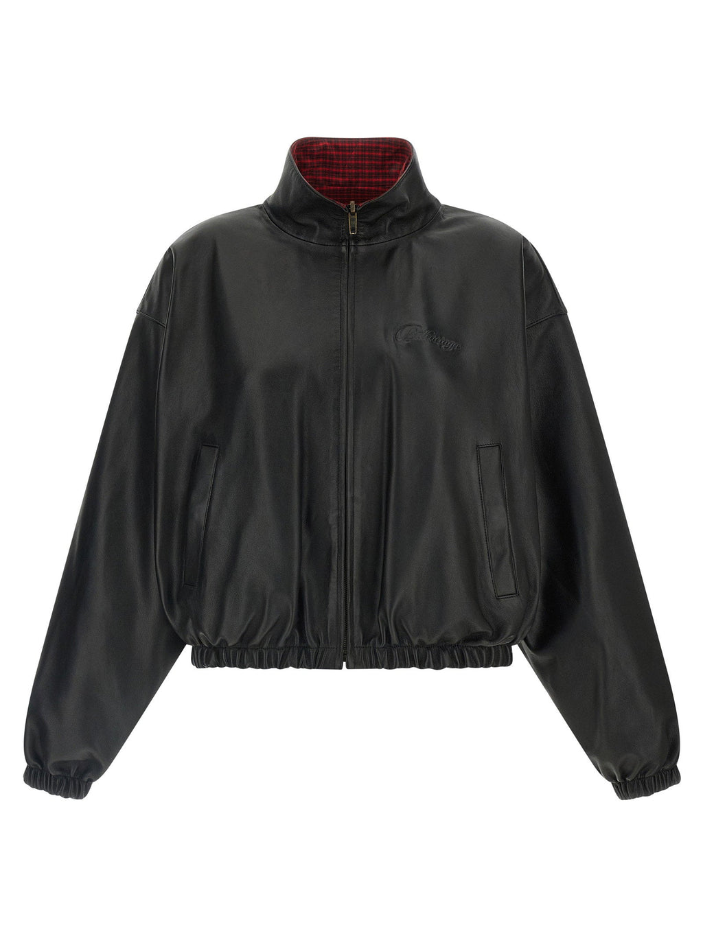 Balenciaga Reversible Leather Jacket — Black