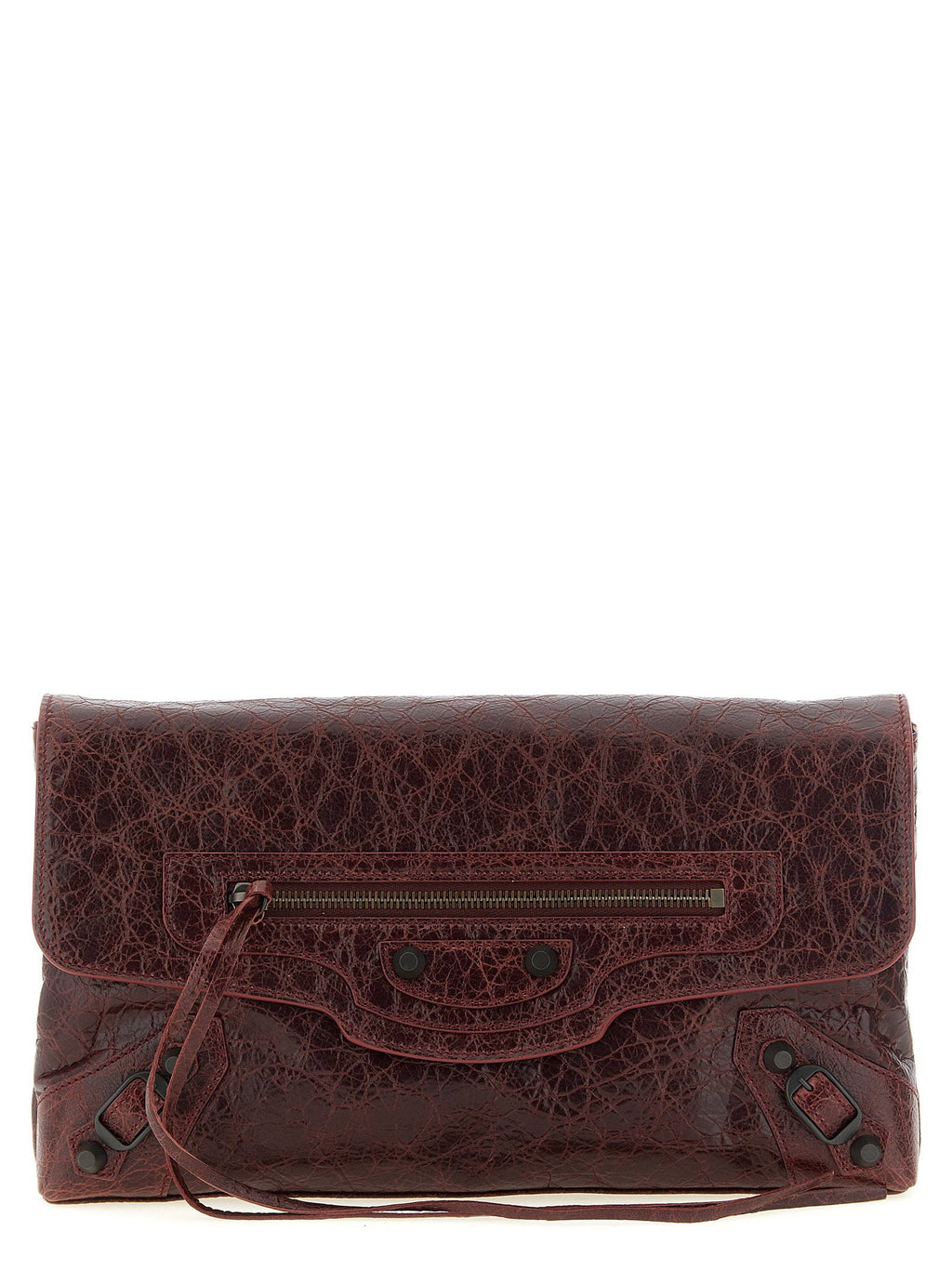 Balenciaga Le City Clutch — Burgundy