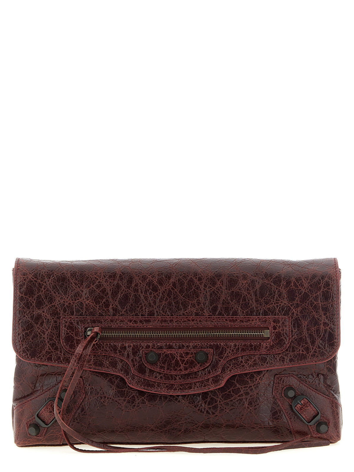Balenciaga Le City Clutch — Burgundy