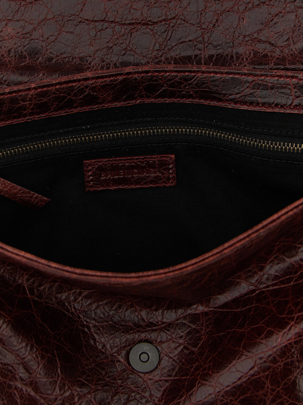 Balenciaga Le City Clutch — Burgundy