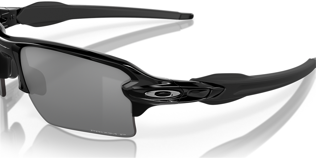 FLAK 2.0 XL POLISHED BLACK W/ PRIZM BLACK POLARIZED