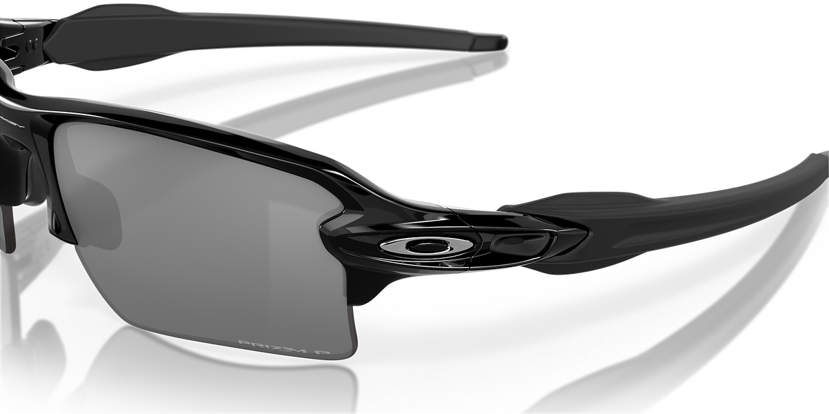 FLAK 2.0 XL POLISHED BLACK W/ PRIZM BLACK POLARIZED