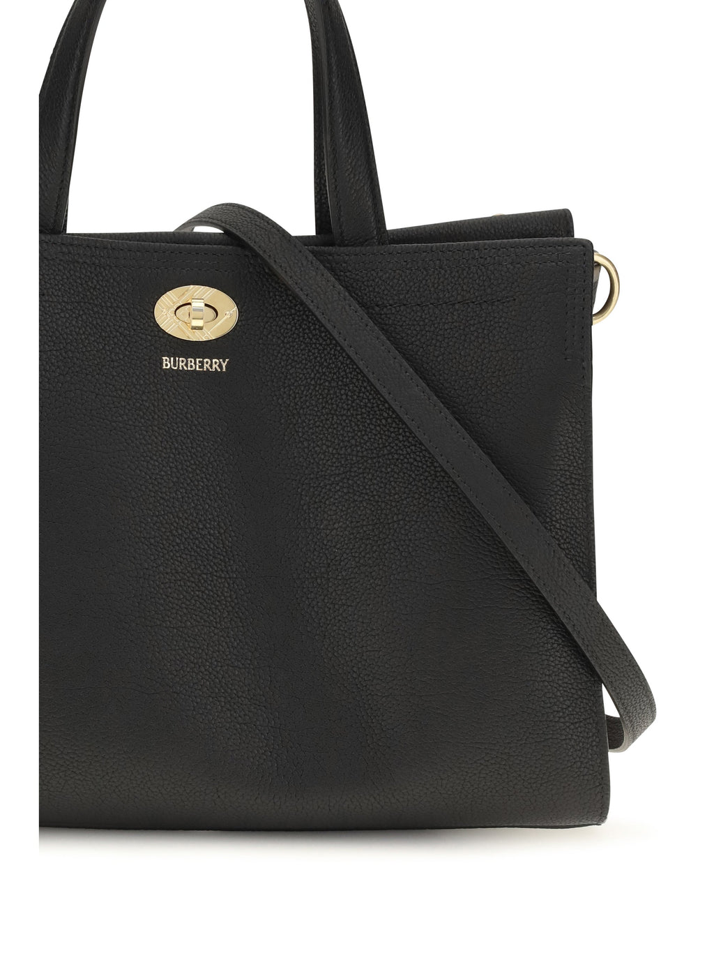Burberry Cotswolds Check Tote Bag — Black