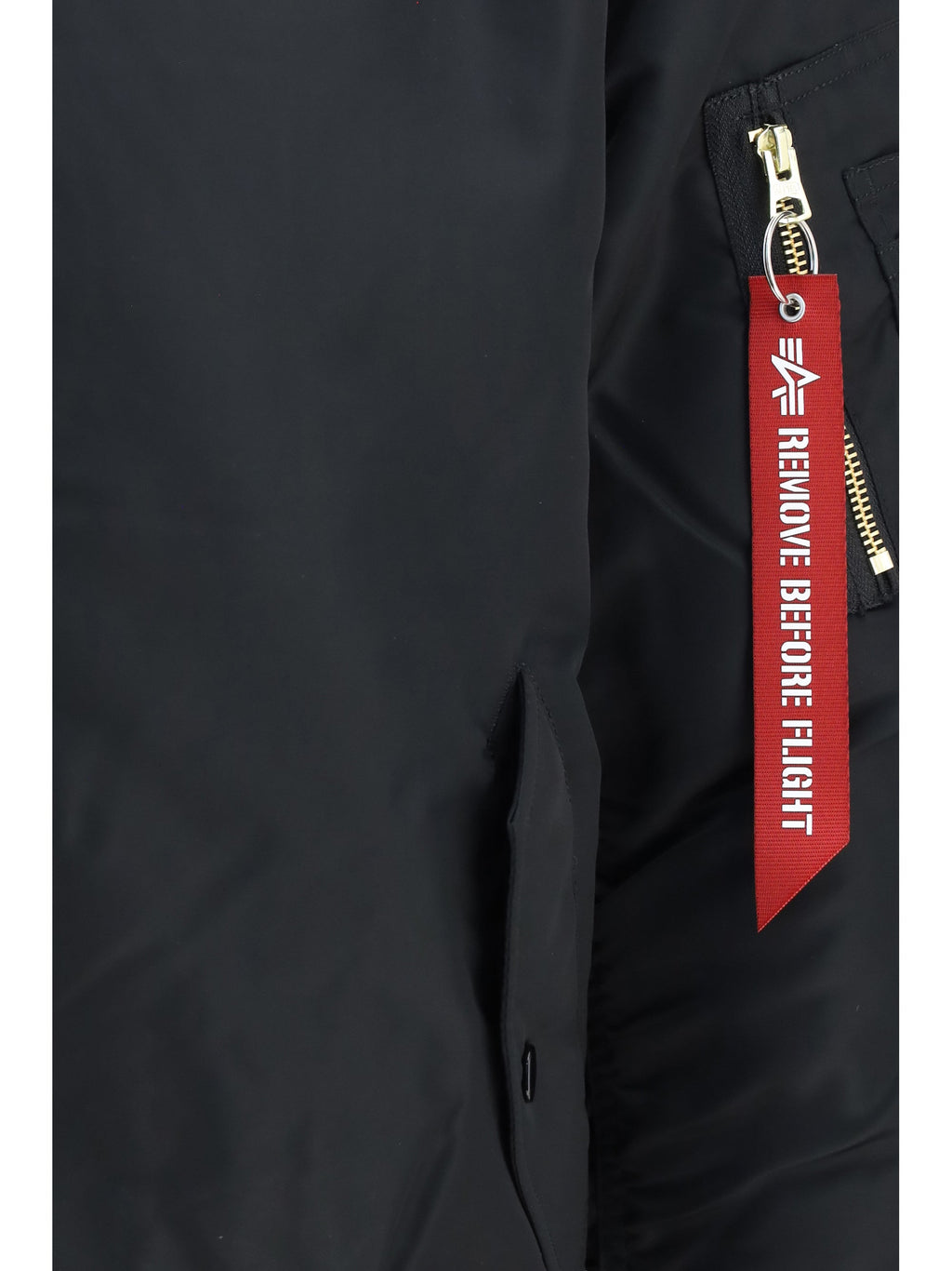 Alpha Industries Flight Nylon Bomber Jacket — Black