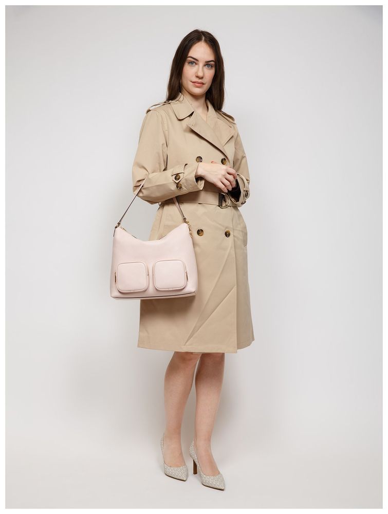 Michael Kors Merritt Large Cargo Shoulder Bag — Pink