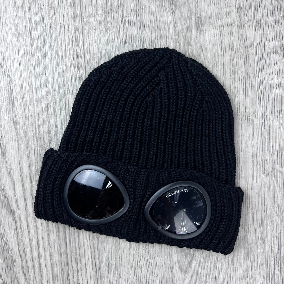 CP Company Goggle Beanie - Black