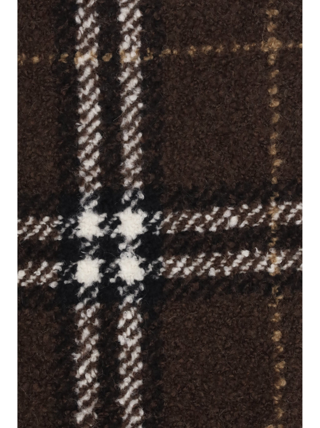 Burberry Alpaca and Wool-Blend Check Scarf — Brown