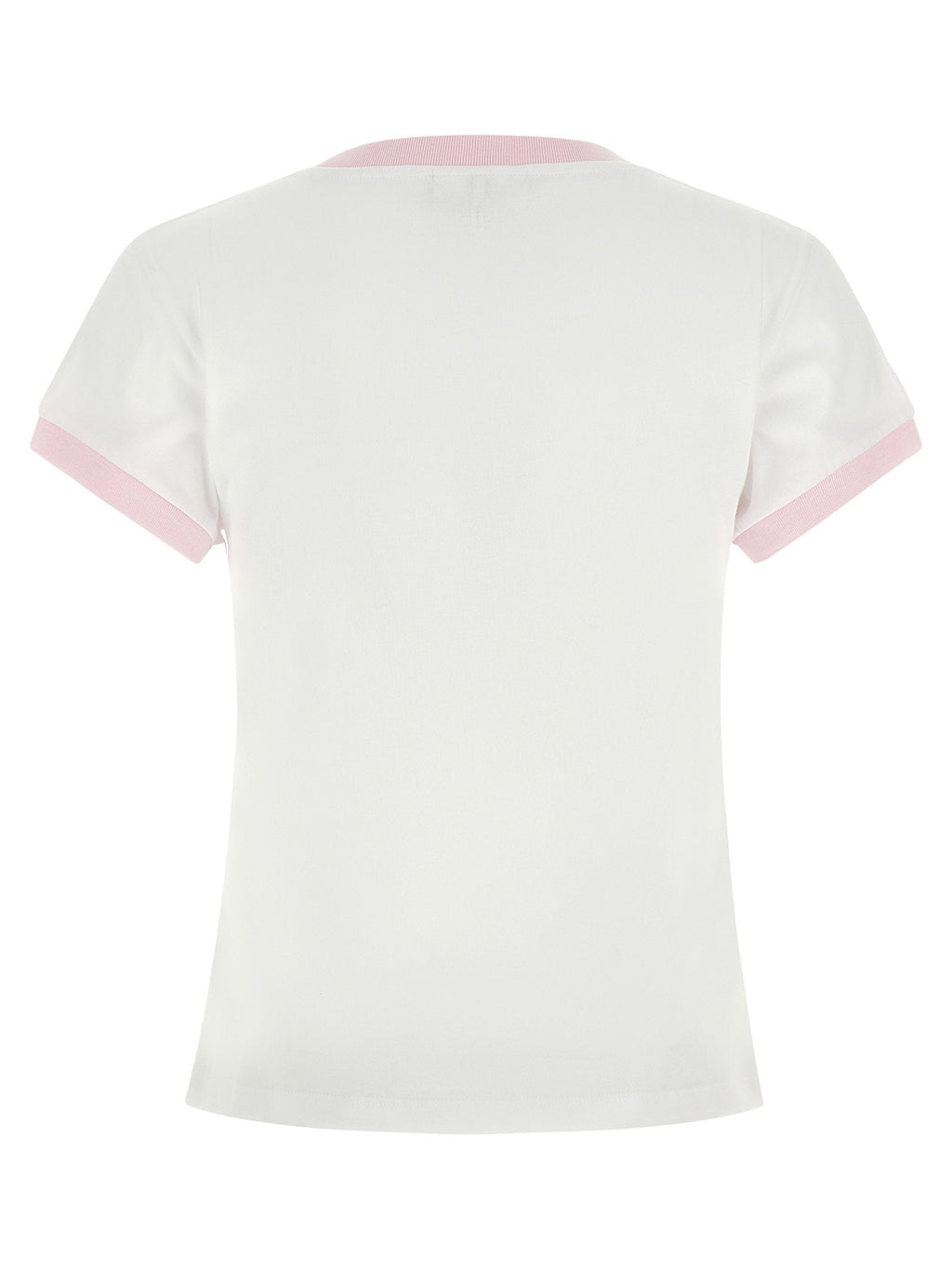 Ganni Fairy-Print Cotton T-shirt — Cream