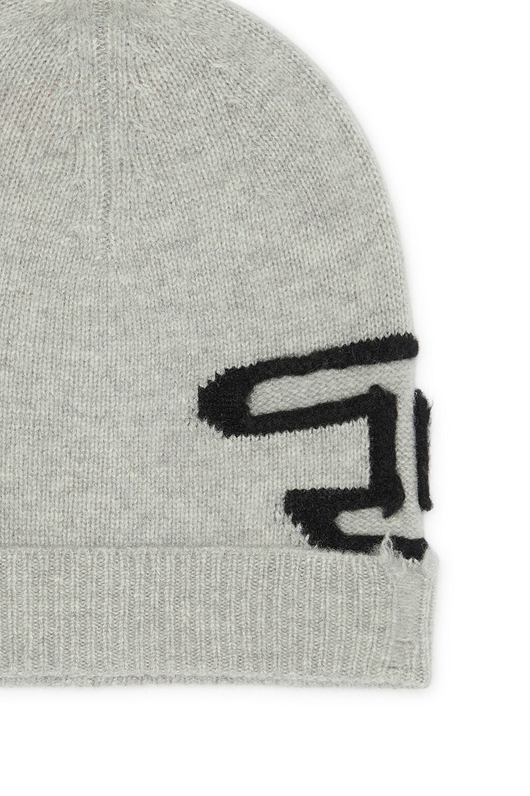 Women's Diesel K-Peel Wool beanie with peel-off logo Grey