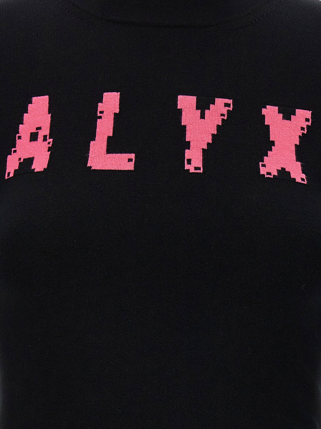 1017-Alyx-9Sm Logo-Inlaid Sweater — Black
