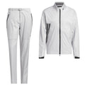 adidas Ultimate365 Tour Climaproof+ Waterproof Full-Zip Rain Suit - Grey One
