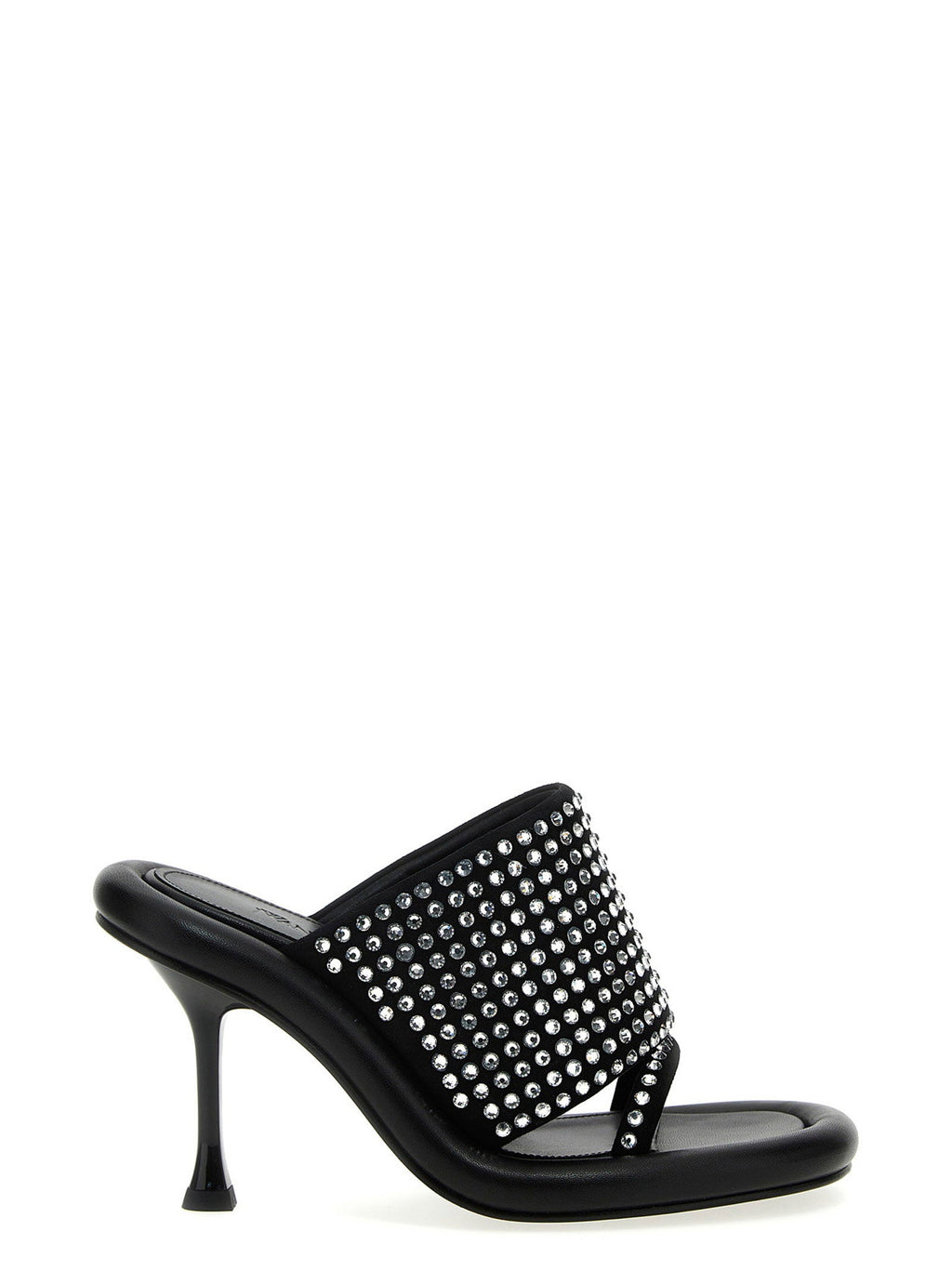 J.w.anderson Crystal-Studded Mule — Black