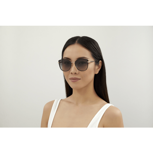 Women's Gucci GG0589SK-001 57 Sunglass METAL BLACK/GOLD