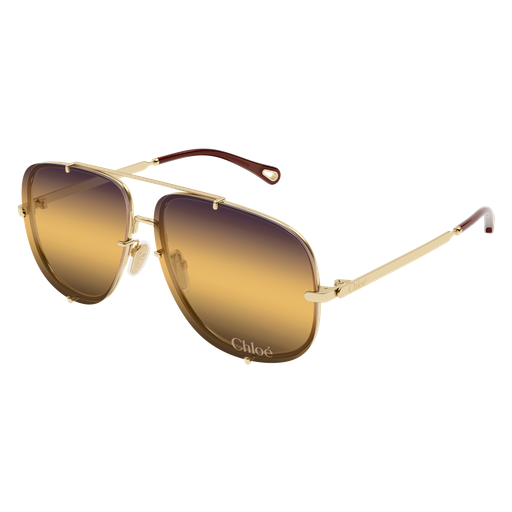 Women's Chloé CH0348S-004 62 Sunglass METAL GOLD