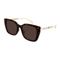 Women's Gucci GG1971SA-003 Sunglass HAVANA/GOLD