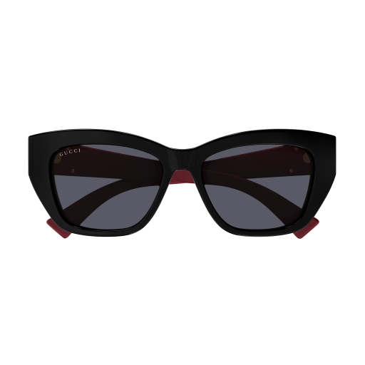 Women's Gucci GG1844SA-004 55 Sunglass RECYCLED BLACK/RED