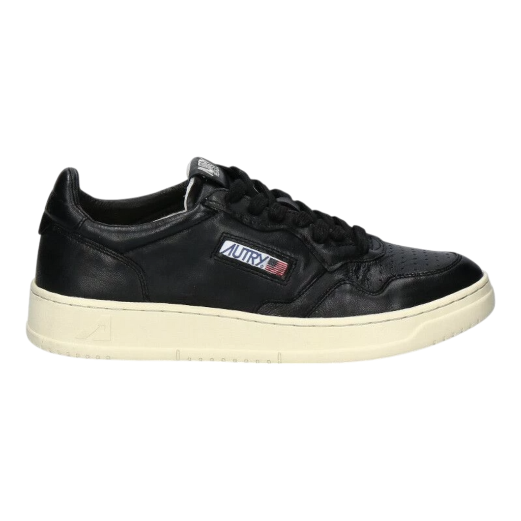Autry Medalist Low Goatskin Black Sneakers AULM-GG05