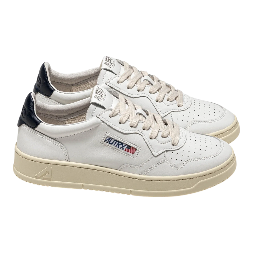Autry Medalist Low Sneakers White and black Men AULM-LL12