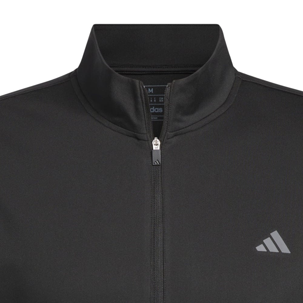 adidas 3-Stripes Half-Zip Top - Black