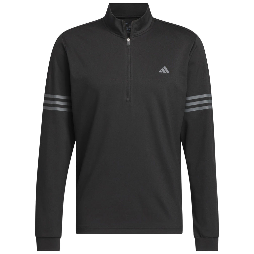 adidas 3-Stripes Half-Zip Top - Black
