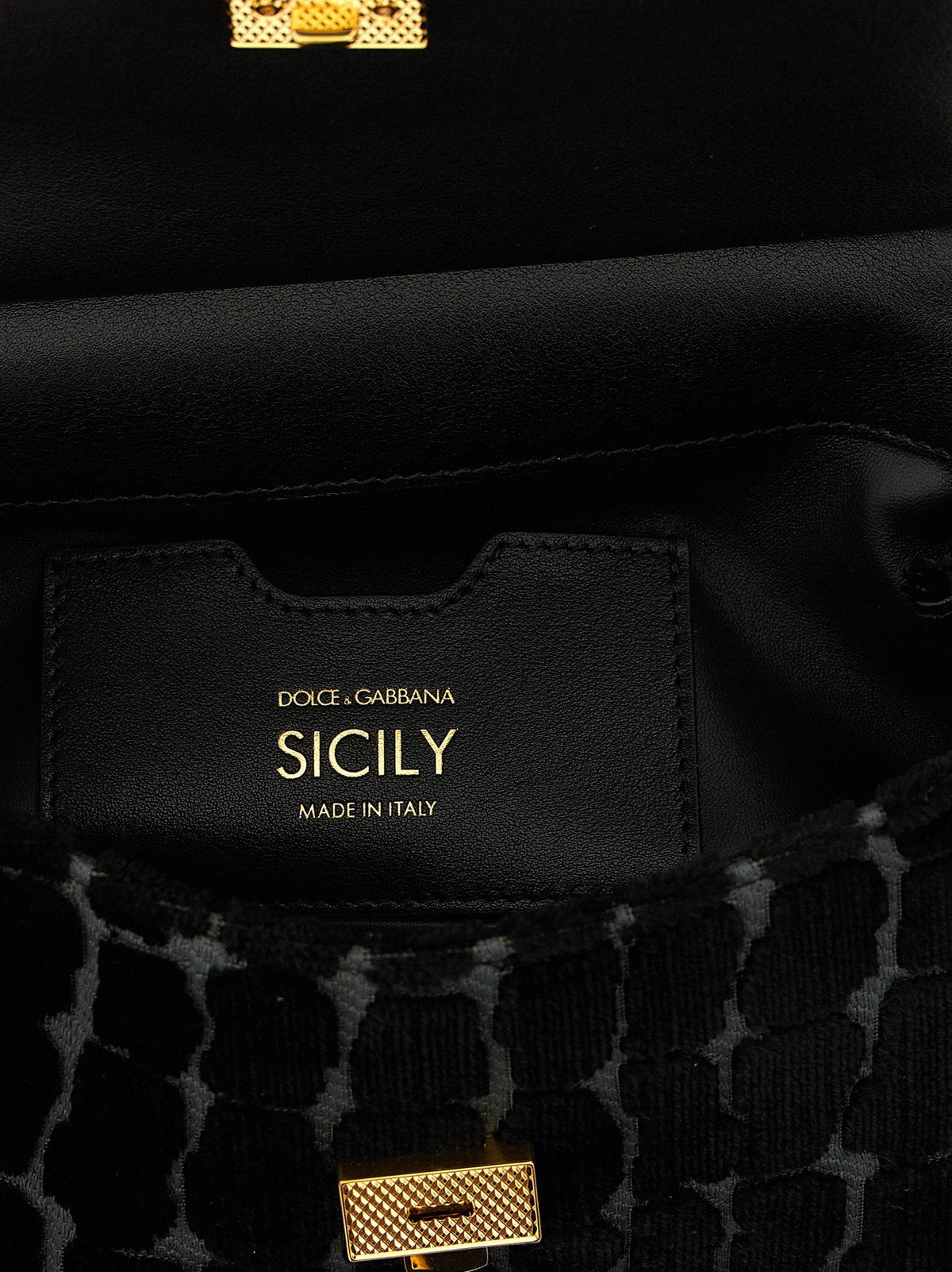 Dolce & Gabbana Sicily Top Handle Bag — Black