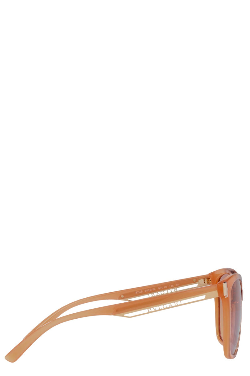 Bvlgari Bv8245 5509el 55 - Opal Peach Striped Gradient