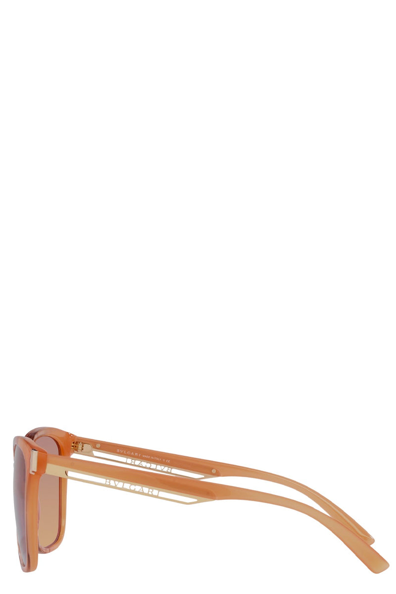 Bvlgari Bv8245 5509el 55 - Opal Peach Striped Gradient