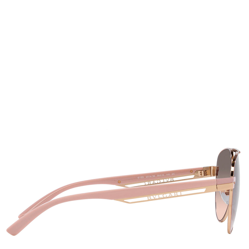 Bvlgari Steel Woman Sunglass Pink Gold / Pink