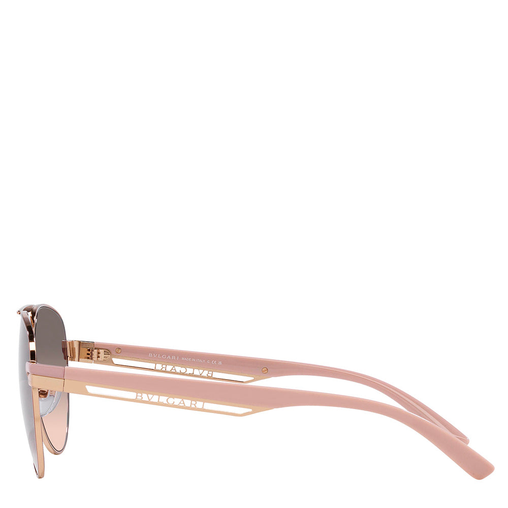 Bvlgari Steel Woman Sunglass Pink Gold / Pink