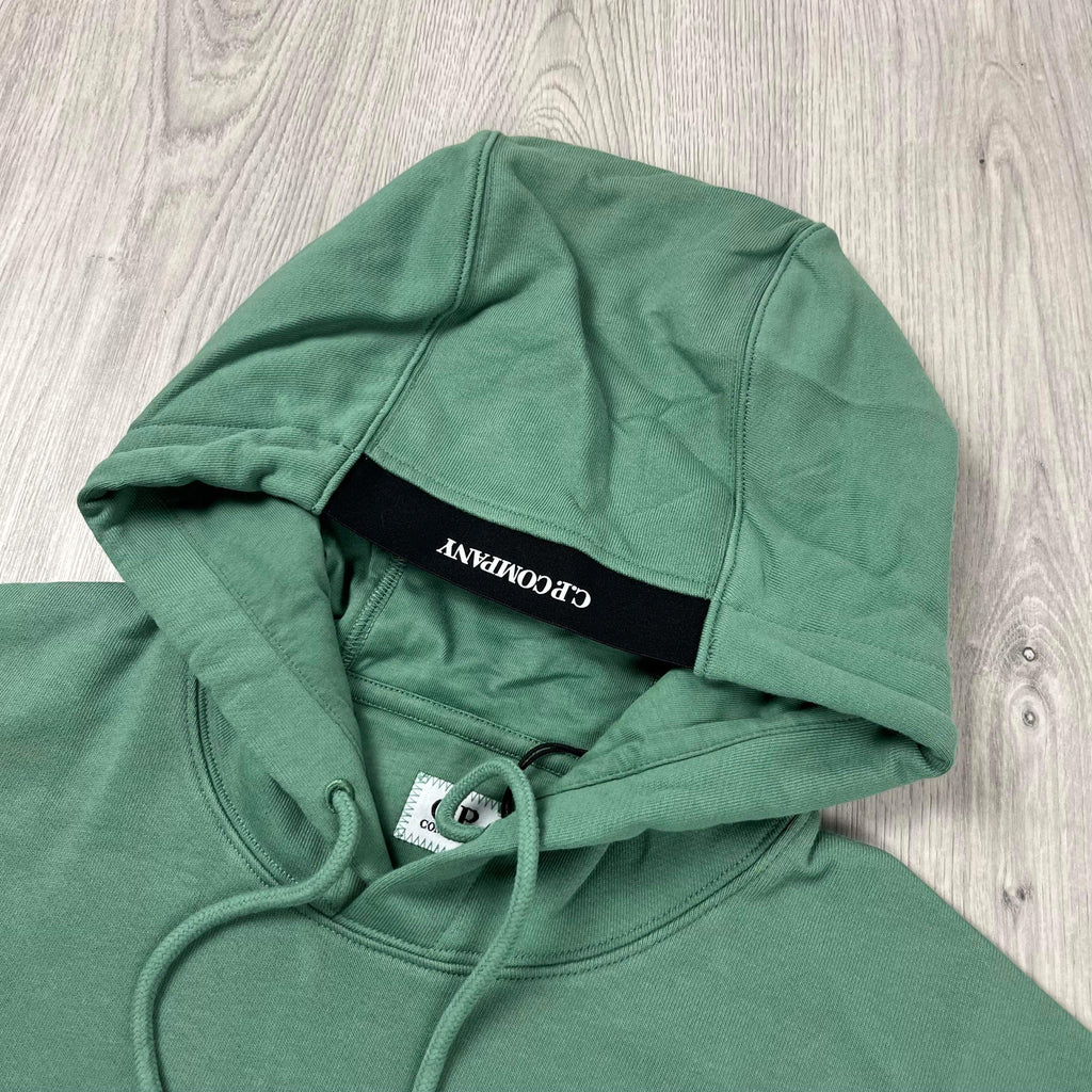 CP Company Raised Fleece Hoodie - Green Bay