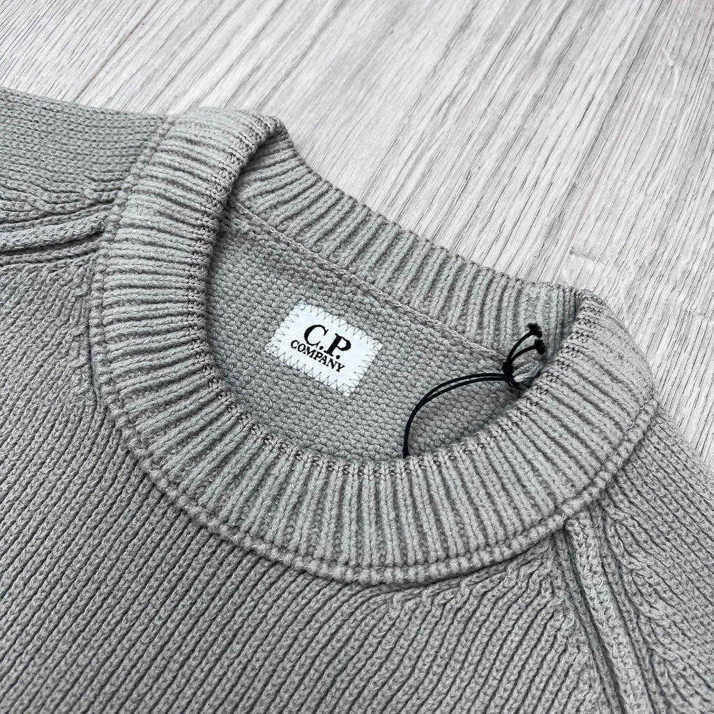 CP Company Chenille Sweatshirt - Flint Grey