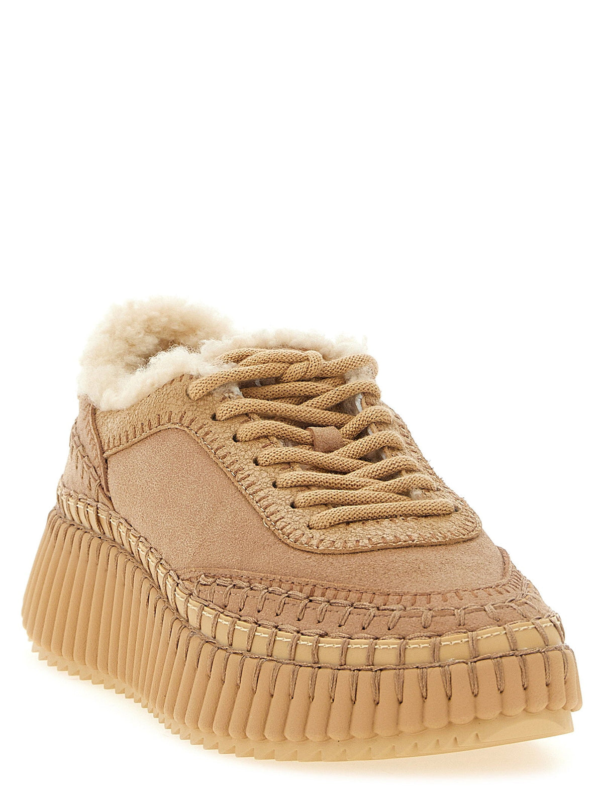 Chloé Nama Sneakers — Camel