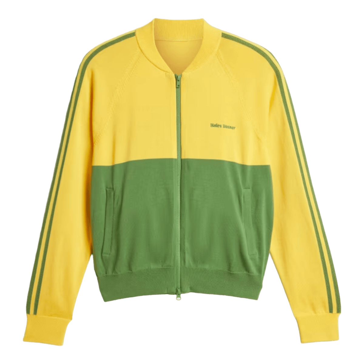 adidas Wales Bonner Nylon Knit Track Top Bold Gold / Crew Green IW1174