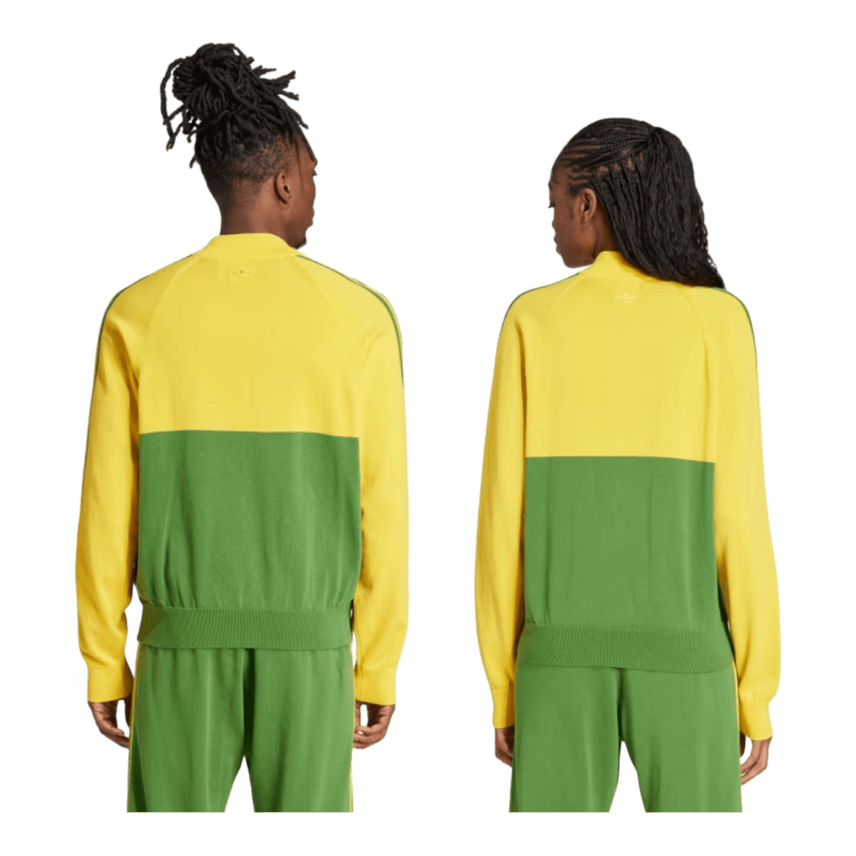 adidas Wales Bonner Nylon Knit Track Top Bold Gold / Crew Green IW1174