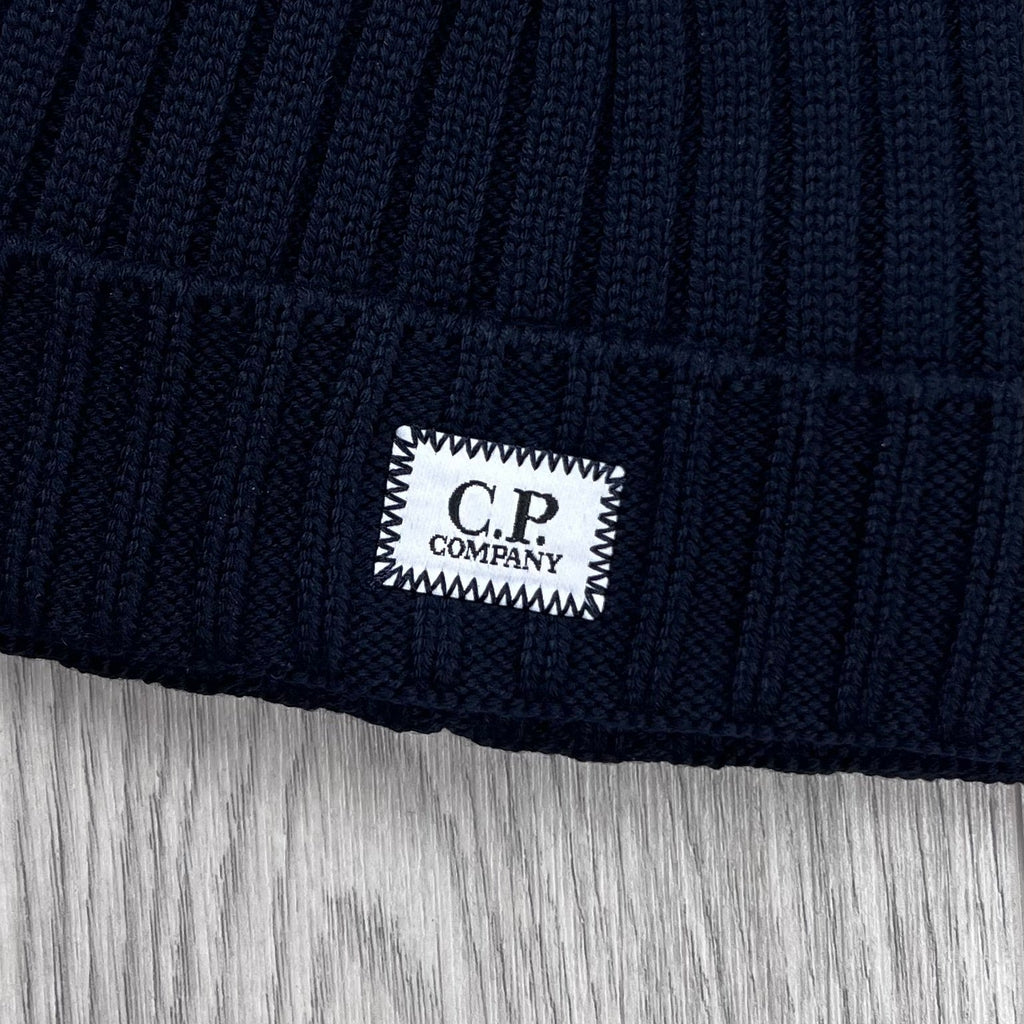 CP Company Patch Beanie - Navy