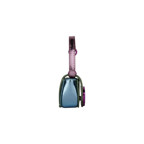 1dr Xxs Iconic bag charm in mirror leather Green