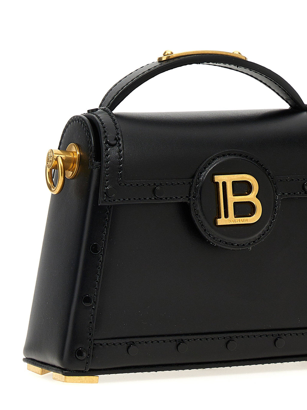Balmain B-Buzz Dynasty Top Handle Bag — Black