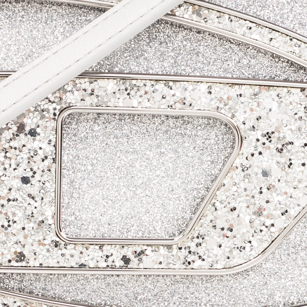 Diesel Silver ‘1dr’ Wallet With Shoulder Strap