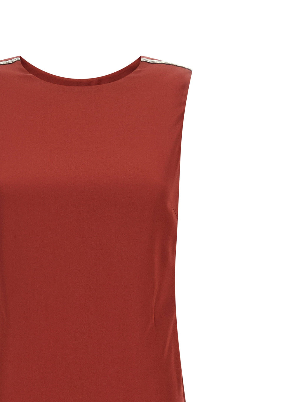 Peserico Punto Luce Dress — Rust